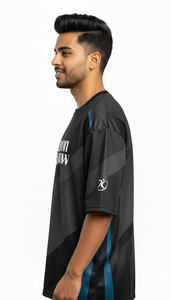 Camiseta Casual Oversize para Hombre, Sublimada, Estilo Urbano, Corte Regular, Poliéster/Algodón, Transpirable, de Secado Rápido - Product Image 3