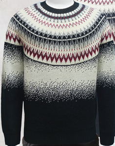 Men's Geometric Pattern Knitted <b>Pullover</b> <b>Sweater</b> Full Sleeve Winter - Product Image 2