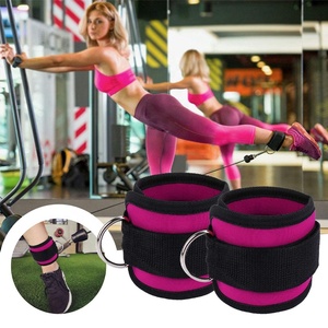 Sangles de cheville double D rembourrées en néoprène imprimées sur mesure, accessoires de gymnastique pour hommes et femmes - Product Image 4
