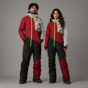Traje de Esquí Unisex Personalizado, Chaqueta Impermeable y Aislante para la Nieve y Conjunto de Pantalones con Tirantes, Fabricante y Proveedor de Ropa Deportiva de Invierno de Marca Privada - Product Image 1