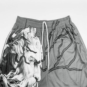 Pantalones cortos deportivos personalizados para hombre, con diseño sólido, para gimnasio, fitness, correr, entrenamiento, sublimados por Dress Sports - Product Image 3