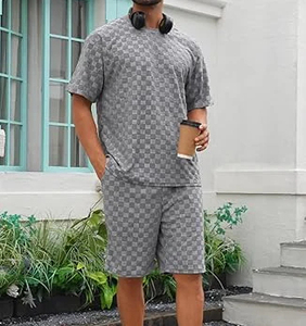 Vêtements de sport personnalisés, tissu léger et respirant, ensemble de shorts pour hommes, performance flexible, vêtements durables de qualité supérieure, ensemble de shorts pour hommes - Product Image 2