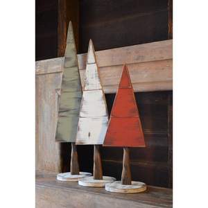 Árbol de Navidad Minimalista con Base de Madera y MDF, Decoración Festiva para la Temporada Navideña - Product Image 1