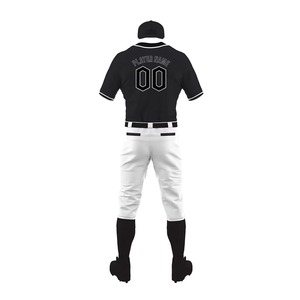 Ensemble d'uniformes de baseball personnalisés avec tissu respirant, impression par sublimation et broderie, maillot et pantalon d'équipe, fournisseur OEM en gros - Product Image 3