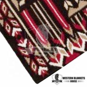 Tapis de selle Western Horse fait à la main de haute qualité Laine de Nouvelle-Zélande/Cuir d'Inde/Coton/Doublure polycoton avec sièges profilés - Product Image 1
