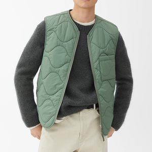 Gilet matelassé sans manches pour homme, chaud et épais, design brillant, avec logo personnalisé, service OEM - Product Image 2