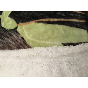 Sherpa Lined 50\"X60\" Panda Flannel <b>Throw</b> Blanket Super Soft Silk Touch Queen Size Bed & <b>Sofa</b> <b>Covering</b> - Product Image 3