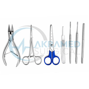 Kit chirurgical Akramed PNA pour avulsion partielle de l'ongle, en acier inoxydable, ensemble d'instruments chirurgicaux manuels de podologie, certifié CE - Product Image 3