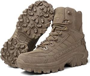 Botas de Senderismo Ligeras e Impermeables para Hombre, con Cremallera Lateral, Cómodas, para Trabajo, con Suela Antideslizante - Product Image 1