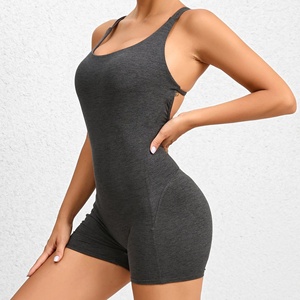 Combinaison élégante sans manches imprimée pour femme, de haute qualité, une pièce, effet push-up, coupe ajustée, printemps - Product Image 6