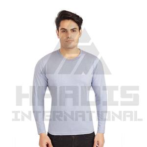 T-shirt à manches longues respirant, nouvelle mode, prix de gros, couleur personnalisée, vêtements décontractés pour hommes, col rond, t-shirts à manches longues - Product Image 3