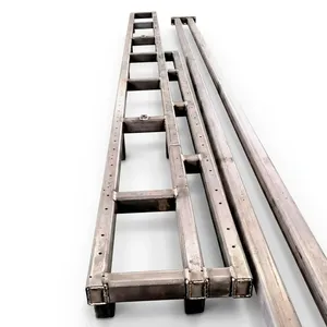 Sparxwizz Engineering Steel Rectangle Frame Structure <b>Silver</b> Industrial Minimalist Durable Powder Coated Hot-<b>dip</b> Metal - Product Image 3