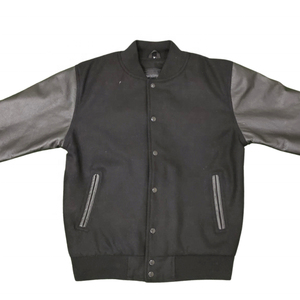 Stonefield Manufacturing Varsity <b>Jacket</b>-100% Wool Hooded <b>Waterproof</b> Reversible Patchwork Streetwear <b>Winter</b> Outerwear - Product Image 3