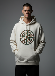 Sweat-shirt à capuche surdimensionné en coton 100 % doublé, écologique, tricoté, imprimé, 350 g/m², haute qualité, vente en gros - Product Image 2