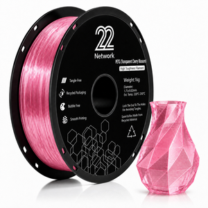 เส้นพลาสติก PETG สำหรับเครื่องพิมพ์ 3 มิติ แบบใส ลายดอกซากุระ ขนาด 1.75 มม. น้ำหนัก 1 กก. ความทนทานสูง ขายส่งจำนวนมาก 22 เส้น - Product Image 1