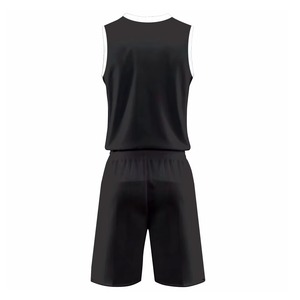 Uniforme de basket-ball respirant et tendance en polyester 100%, logo personnalisé, impression numérique, doux, léger, anti-UV, séchage rapide, col en V - Product Image 3