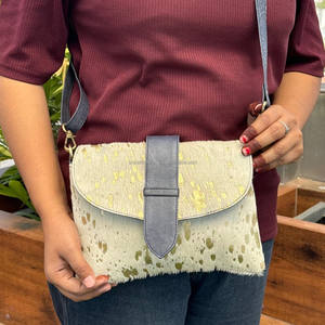 กระเป๋าสะพายข้างหนังวัวแท้สำหรับผู้หญิงกระเป๋าสะพายไหล่หนังแท้ดีไซน์หรูหราไม่เหมือนใคร - Product Image 3