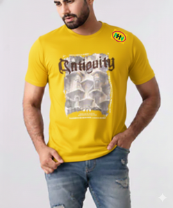 เสื้อยืดคุณภาพสูงสำหรับผู้ชาย สีพื้น ผ้าหนา ทรงโอเวอร์ไซส์ พิมพ์ลายฮิปฮอป คุณภาพดี - Product Image 3