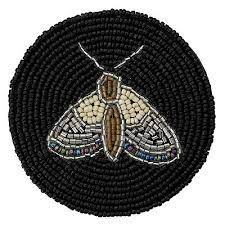 Posavasos de Vidrio con Cuentas Hechas a Mano, Diseño Floral Vintage, Decoración Retro para el Hogar, Colores Arcoíris, Celebraciones Culturales, Promocionales, Impermeables - Product Image 5