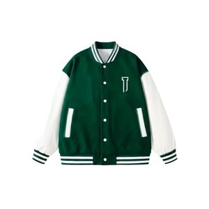 Veste pour homme à deux tons brodée personnalisable, veste d'hiver décontractée respirante de haute qualité pour homme - Product Image 1