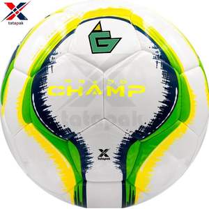 Balones de Fútbol Personalizados con Logotipo de TATA PAK INDUSTRIES, de PVC y TPU, Duraderos, Unisex, para Adultos, para Entrenamiento Profesional en Exteriores y Partidos de Equipo - Product Image 4