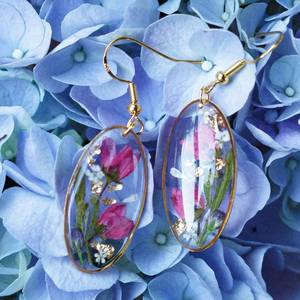 Boronia ledifolia flower earring Floral earrings Resin Earrings Real Flower Earrings Pressed flower Jewelery Resin <b>Crafts</b> - Product Image 3