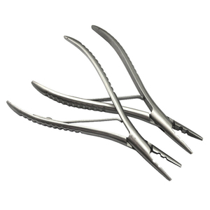 Lot de 2 pinces professionnelles en acier inoxydable pour l'élimination des extensions capillaires, outils de salon pour la pose de micro-anneaux - Product Image 1