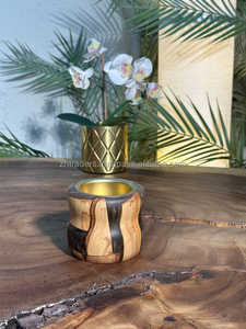 Quemador de Incienso Moderno de Resina y Madera, Mubkhar Hecho a Mano de Alta Calidad para Fragancia del Hogar y Colección de Ramadán al por Mayor - Product Image 2