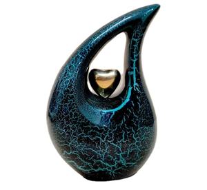 Teardrop <b>Urns</b> with Golden Heat for Human <b>Ashes</b> Decorative <b>Urns</b> for Human <b>Ashes</b> Holds Upto 200lbs Teardrop Cremation <b>Urn</b> - Product Image 1