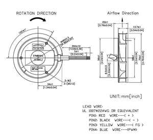Impulsor de Ventilador Centrífugo de Plástico para Aspiradora, Purificador de Aire, Montaje en Ducto LED, Personalizable OEM, 12/24V/48V - Product Image 4