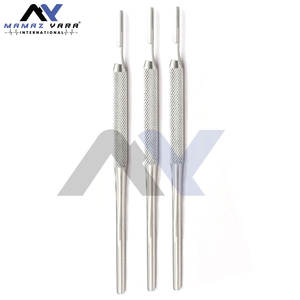 Manche de scalpel chirurgical de précision compatible avec les lames # 10 # 11 # 12 # Ensemble médical de 3 pièces en acier inoxydable 15 pièces - Product Image 3