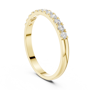 Bague ouverte florale en or jaune personnalisée avec diamants pour femme, bague de promesse minimaliste réglable, bijou raffiné, cadeau - Product Image 5