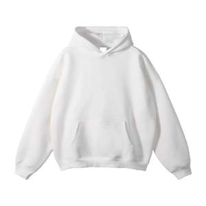 Sweat à capuche épais 100 % coton 500 g/m² pour homme, vierge, personnalisable avec logo imprimé, épaules tombantes, effet flocage - Product Image 3