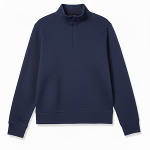 Unisex 1/4 Quarter Zipper Sweatshirt Custom High Quality Men Blank Quarter Zip <b>Pullover</b> <b>Jumper</b> Half Zip Crop Hoodie Sweatshirts - Product Image 1