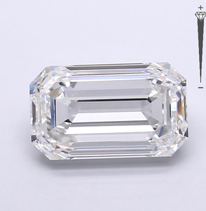 Diamante Cultivado en Laboratorio con Certificación IGI, Corte Esmeralda de 3.93 CT, Color E, Claridad VVS2, CVD LG 735549567, ROYAL GEMS para Joyería - Product Image 1