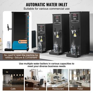 Calentador de Agua Eléctrico Comercial de 1500W con Calentamiento Rápido por Pasos, Dispensador de Agua Caliente de Acero Inoxidable 316, 50 - Product Image 4