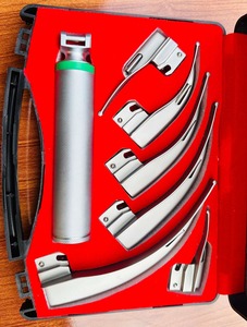 Macintosh Manual Fiber <b>Optic</b> Diagnostic ENT Laryngoscope Set General Surgery Maher Surgical <b>Instruments</b> Class I CE <b>Instrument</b> - Product Image 6