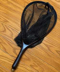 Wholesale Trout Fishing Catch and Release <b>Net</b> <b>Fly</b> Fishing <b>Net</b> Wooden Frame Fish Landing <b>Net</b> with Clear Soft Rubber Mesh - Product Image 4