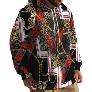 เสื้อฮู้ดพิมพ์ลายดิจิตอลสำหรับผู้ชาย ผ้าฝ้ายฟลีซ 100% เสื้อกันหนาวพร้อมสีที่กำหนดเองและคุณสมบัติป้องกันขนร่วง - Product Image 5