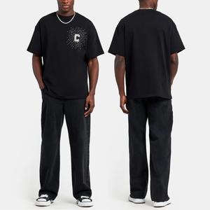 เสื้อยืดฮิปฮอปคอโอ แขนยาว ทรงหลวม ผ้าคอตตอนถักเนื้อหนา 100%  ตกแต่งด้วยคริสตัล  รุ่นใหม่ล่าสุด ผลิตในบังกลาเทศ - Product Image 6