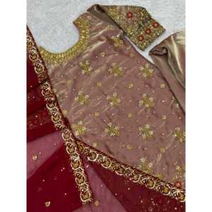 Designer Women's Party Wear <b>Top</b>-Bottom and Beautiful Dupatta Set - Product Image 6