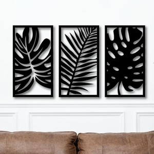 Nuevo diseño de barco cortado con láser en madera MDF negro mate - precio bajo al por mayor aquí - para colgar en la pared - Product Image 3