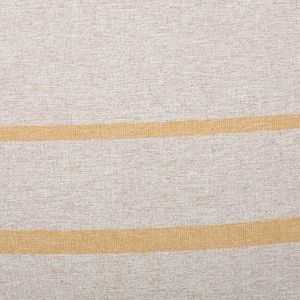 Bohemio 5 piedi tondeggiante sacco divano a strisce naturali di colore giallo - Product Image 2