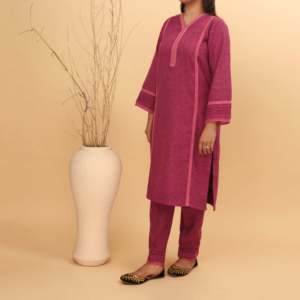 ชุด khaddar Co-Ord ผู้หญิง2ชิ้น PW4130พิมพ์ลาย - Product Image 2