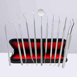 Ensemble d'instruments de diagnostic dentaire de base 3/4/5/6 pièces en acier inoxydable, kit dentaire manuel certifié CE - Product Image 5