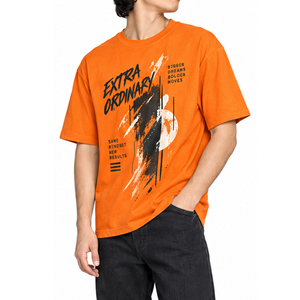Camisetas de Algodón con Estampado Gráfico para Hombre, Camisetas Personalizadas de Cuello Redondo, Manga Corta, Estilo Casual, Streetwear, OEM ODM - Product Image 1