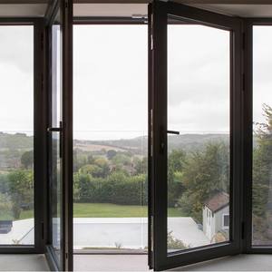 Puerta de Entrada Principal de Aluminio Estilo Francés, Puerta Abatible con Doble Vidrio Residencial para Casas, Hoteles, Apartamentos y Uso Comercial - Product Image 2