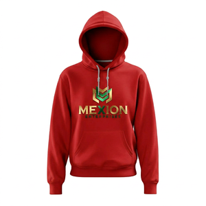 Mexion – Sweat à capuche sportif en tissu tissé épais 100 % polyester, écologique, style streetwear hiver, manches raglan - Product Image 3