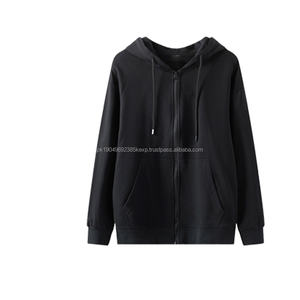 เสื้อฮู้ดซิปโอเวอร์ไซส์แบบยูนิเซ็กซ์ ปรับแต่งได้ ผู้ชาย ผ้าฝ้าย 100% เสื้อสเวตเชิ้ตแบบมีฮู้ดสองชั้น ดีไซน์มีซับใน คอตั้ง สำหรับฤดูหนาว ODM - Product Image 3