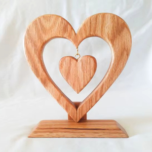 Handcrafted Wooden <b>Heart</b> Table Centerpiece For Home Decoration And Romantic Gift For Loved Ones - Product Image 1